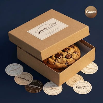 Pack de embalagem profissional para cookies